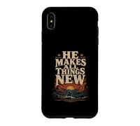 Il Fait de Toutes Choses Nouvelles (Révélation 21, 5) Western Coque pour iPhone XS Max