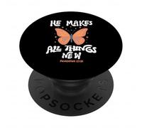 Il Fait Toutes Choses Nouvelles (Révélation 21:5) PopSockets PopGrip Adhésif