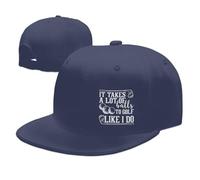 Il Faut Avoir du Cran pour Jouer Au Golf comme Moi. Unisexe Snapback Chapeau Respirant Casquette De Baseball Protection Solaire Strapback Cap pour Adulte Golf Trucker