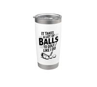 Il faut beaucoup de balles pour jouer au golf comme je le fais du golf drôle Gobelet isotherme en acier inoxydable double paroi
