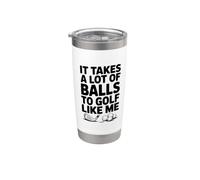 Il faut beaucoup de balles pour jouer au golf comme moi Gobelet isotherme en acier inoxydable double paroi