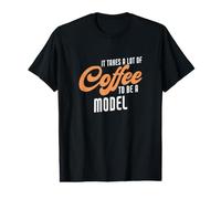 Il Faut Beaucoup de café pour être Un modèle Amusant T-Shirt Graphique avec Valeur