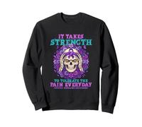 Il Faut de la Force pour tolérer la Douleur au Quotidien Sweatshirt
