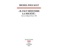 Il Faut Defendre La Societe (Hautes e?tudes) (French Edition) by FOUCAULT(1905-06-19)