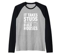 Il Faut des Clous pour Construire des Maisons Humour de Construction Manche Raglan