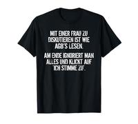 Il Faut discuter avec Une Femme comme Lire Les AGB T-Shirt