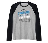 Il Faut du Temps pour Le Savoir grâce à Dah Funny Radio Operator Manche Raglan