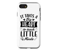 Il Faut Un Grand cœur pour enseigner à Little Minds Coque pour iPhone SE (2020) / 7/8