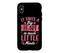 Il Faut Un Grand cœur pour enseigner à Little Minds Coque pour iPhone X/XS