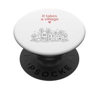 Il Faut Un Village Unity Together Supportive PopSockets PopGrip Adhésif