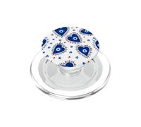 Œil Grec Bleu foncé Mauvais œil œil œil cœur PopSockets PopGrip pour MagSafe