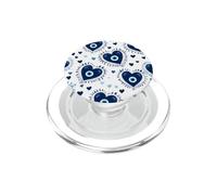 Œil Grec Bleu foncé Mauvais œil œil Mignon cœur PopSockets PopGrip pour MagSafe