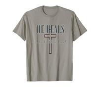 Il guérit Les blessures cachées | Vêtements de guérison émotionnelle chrétiens T-Shirt
