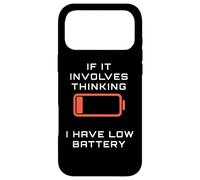 Il implique de Penser Avoir Une Batterie Faible et Humour à Faible consommation d'énergie Coque pour iPhone 17 Pro Max