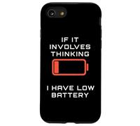 Il implique de Penser Avoir Une Batterie Faible et Humour à Faible consommation d'énergie Coque pour iPhone SE (2020) / 7/8