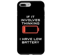 Il implique de Penser Avoir Une Batterie Faible et Humour à Faible consommation d'énergie Coque pour iPhone 7 Plus/8 Plus