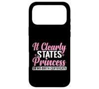 Il indique clairement la Princesse Coque pour iPhone 17 Pro Max