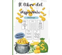 Il libro del risparmio Challenge: oltre 60 sfide a basso reddito di risparmio, diario agenda di monitoraggio dei risparmi, versione pocket tascabile