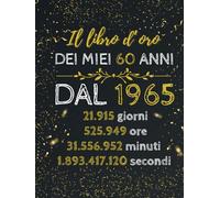 Il libro d'oro dei miei 60 anni, dal 1965: Un libro speciale per la festa dei 60 anni del 1965 dove ognuno potrà scrivere i propri auguri e inserirli ... ragazzi e ragazze che compiono 60 anni a 2025