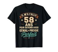 Il M’a Fallu 58 Ans pour Être Génial Cadeau 58e Anniversaire T-Shirt