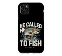 Il m'a appelé à pêcher Matthieu 4:19 Christian Fishing Coque pour iPhone 11 Pro Max