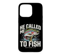 Il m'a appelé à pêcher Matthieu 4:19 Christian Fishing Coque pour iPhone 15 Pro Max