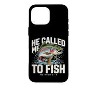 Il m'a appelé à pêcher Matthieu 4:19 Christian Fishing Coque pour iPhone 16 Pro Max