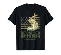 Il m'a appelé à pêcher Matthieu 4:19 Jésus pêcheur T-Shirt Graphique avec Valeur