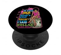 Il m'a demandé ce Que Vous signez J'Ai Dit Dollar Melanin Queen PopSockets PopGrip Adhésif