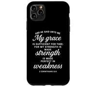 Il m'a Dit : « Ma grâce me Suffit » (2 Corinthiens 12:9) Coque pour iPhone 11 Pro Max