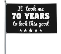 Il M'A Fallu 70 Ans Pour Être Aussi Beau/Belle - Cadeau Pour Mes 70 Ans Drapeau Maison Résistant Drapeau De Festival Éclatantes Bannière Cour 90X150Cm Pour Dortoirs Chambres Toutes Les Saisons