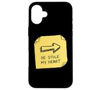 Il m'a volé Mon cœur, Romance, Amour et Passion, Saint-Valentin Coque pour iPhone 16 Plus
