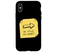 Il m'a volé Mon cœur, Romance, Amour et Passion, Saint-Valentin Coque pour iPhone X/XS