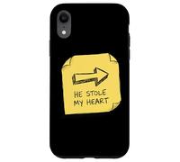 Il m'a volé Mon cœur, Romance, Amour et Passion, Saint-Valentin Coque pour iPhone XR
