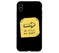 Il m'a volé Mon cœur, Romance, Amour et Passion, Saint-Valentin Coque pour iPhone XS Max