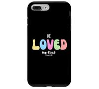 Il m'aimait d'abord : Graphique d'affirmation chrétienne basée sur la Foi Coque pour iPhone 7 Plus/8 Plus