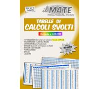 il MATE - Tabelle di CALCOLI SVOLTI: Come evitare il calcolo scritto: numeri Fattorizzati (per l’m.c.m. e l’M.C.D), Radici, Potenze, Radicali e ... l’avanzo) e Trasformazioni. Schede a Colori.
