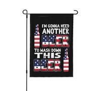 Il me faudra une autre bière pour faire passer celle-ci. Drapeau du 4 juillet, 30 x 45 cm, bannière double fac