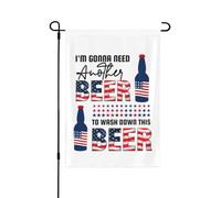 Il me faudra une autre bière pour faire passer celle-ci. Drapeau du 4 juillet, 30 x 45 cm, bannière double fac
