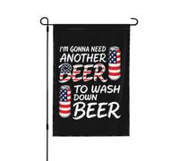 Il me faudra une autre bière pour faire passer celle-ci. Drapeau du 4 juillet, 71 x 102 cm, bannière double fa