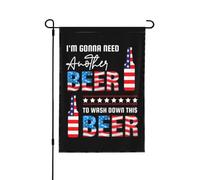 Il me faudra une autre bière pour faire passer celle-ci. Drapeau du 4 juillet, 71 x 102 cm, bannière double fa