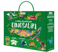 Il mega atlante dei dinosauri. Nuova ediz. Con 40 carte domanda-risposta. Con 4 modellini di dinosauri