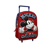 il megastore dei giocattoli e Giochiamo Sac à dos Trolley 3D pour enfants avec roues et poignée extensible - Sac à dos Trolley léger et compact pour l'école maternelle, Mickey, Standard, dessin animé