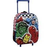 il megastore dei giocattoli e Giochiamo Sac à dos Trolley 3D pour enfants avec roues et poignée extensible - Sac à dos Trolley léger et compact pour l'école maternelle, Avengers, Standard, dessin