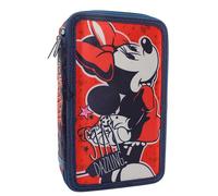 il megastore dei giocattoli e Giochiamo Trousse complète triple 3 compartiments 2024-2025 - Trousse triple compartiment avec 3 fermetures éclair, Minnie 2, Trousse à 3 fermetures éclair pour