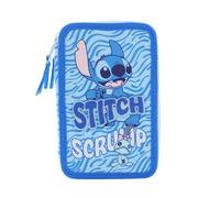 il megastore dei giocattoli e Giochiamo Trousse Scolaire Stitch & Scrump 2025-2026, 3 Compartiments, Triple Fermeture Éclair