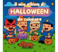 Il mio libro di Halloween da colorare: Un album per bambini con mostri e fantasmi in stile kawaii
