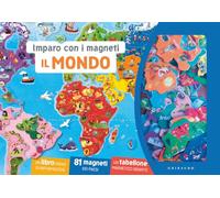 Il mondo. Imparo con i magneti. Ediz. a colori. Con 81 magneti dei paesi. Con tabellone magnetico gigante