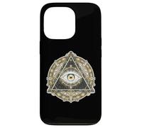 Œil Mystique Providence Divine Surveillance Symbole Illumination Coque pour iPhone 13 Pro