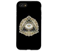 Œil Mystique Providence Divine Surveillance Symbole Illumination Coque pour iPhone SE (2020) / 7/8